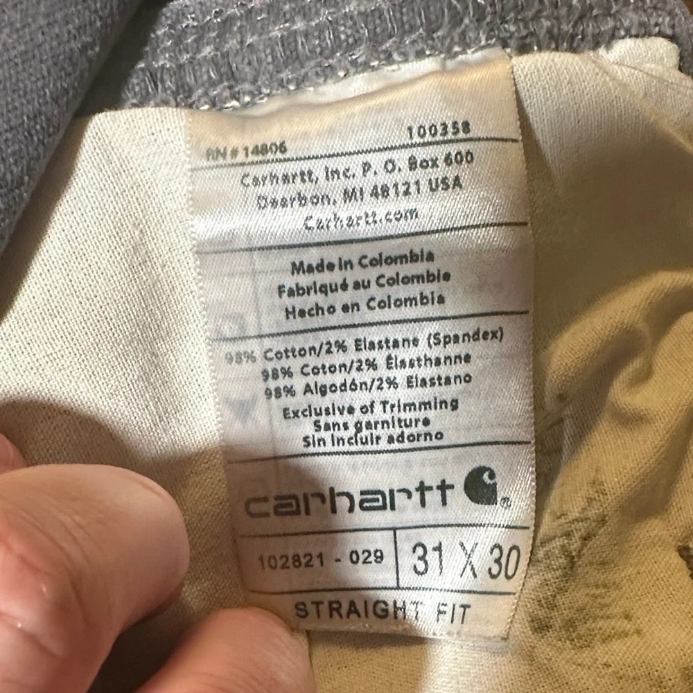 Carhartt Double Knee Work Pants Straight Fit 31x30 Like New
